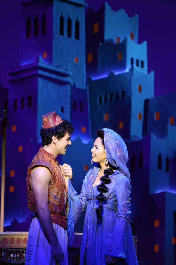 with Ainsley Melham as Aladdin